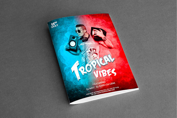 design stylish flyer, poster or brochure