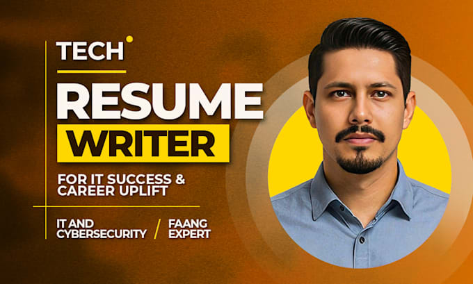 write your professional resume for IT, cybersecurity, software engineer and tech