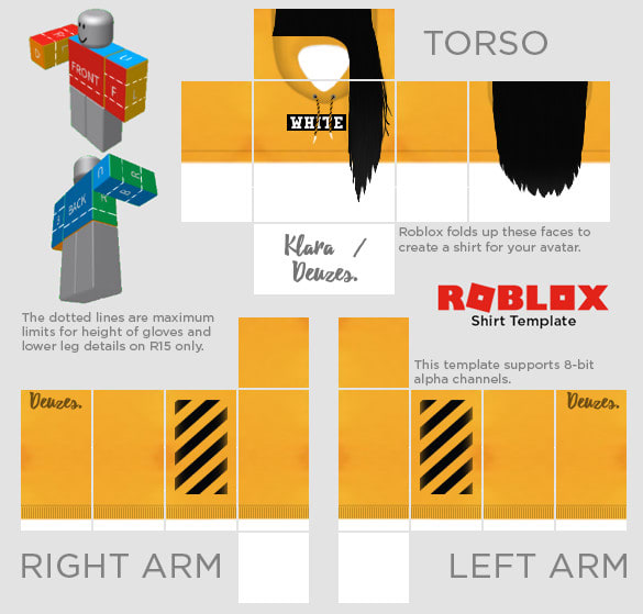 roblox outfit template