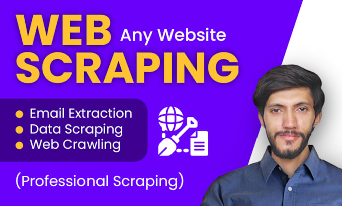do web scraping and email extraction of any website