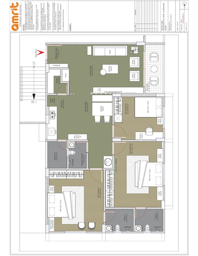 Create Architectural Civil Working Drawing And Interior Design In