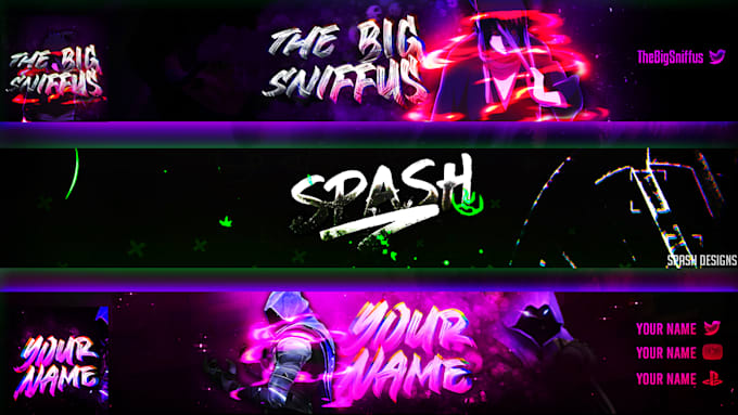 make you the perfect youtube banner and logo in 1 day