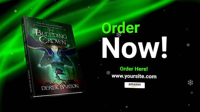 make a unique 3d book promo or trailer video