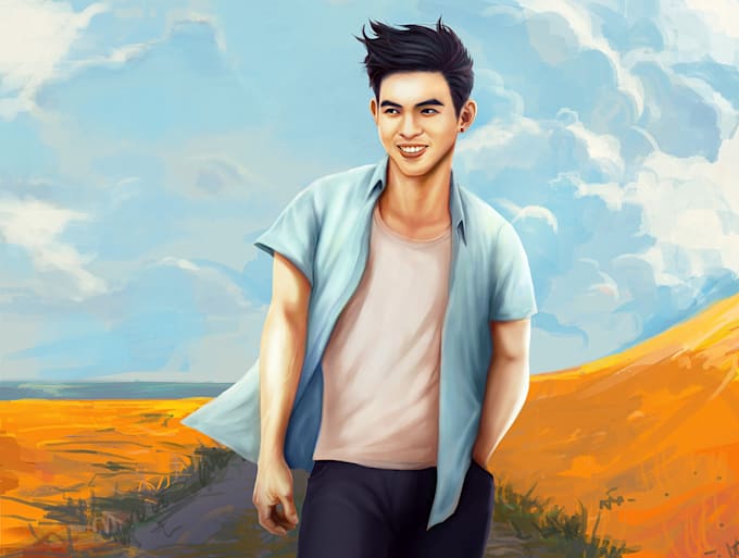 do digital portrait art