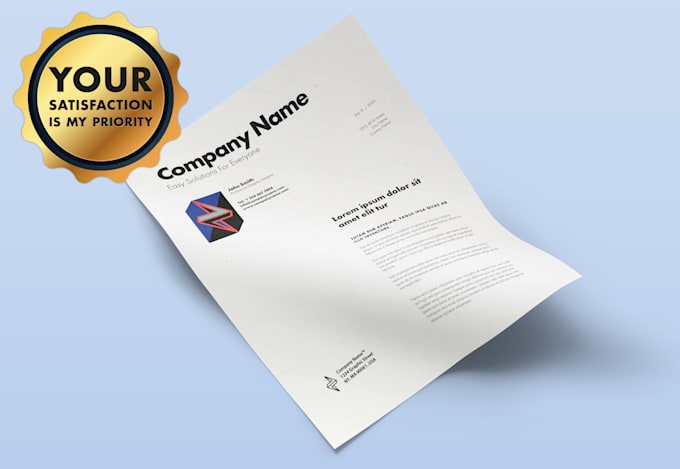 design letterhead template in editable word format