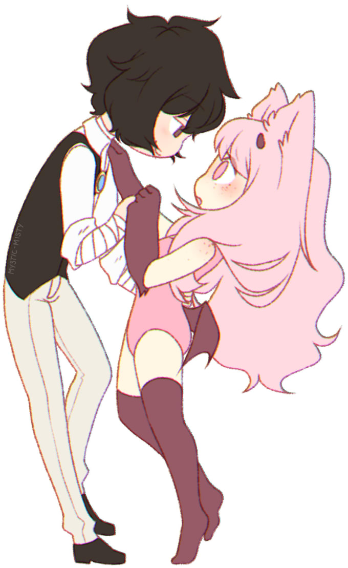 Draw Chibi Characters For You By Kittytoys How to draw love anime couple kissing/draw a chibi kiss. draw chibi characters for you by kittytoys