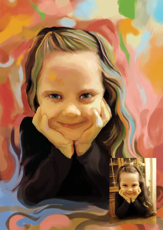 Professional Digital Portrait Painting By Mariustheartist