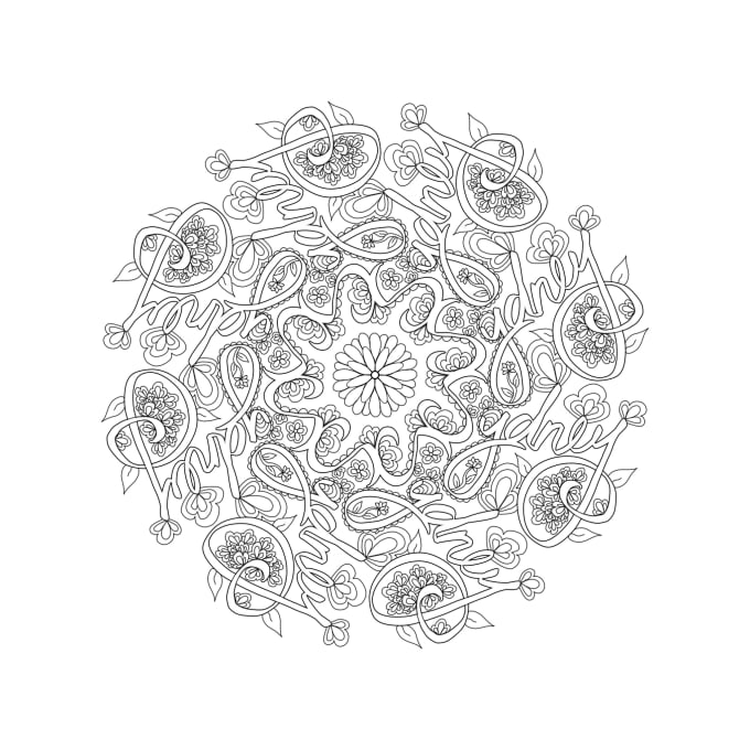 Make a mandala using your name or any word you like by Kellydarke | Fiverr