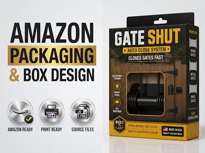 create amazon packaging and box design