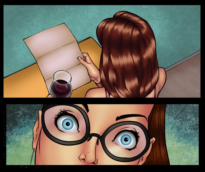 color your comic book panel, page or drawing