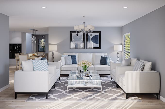 do realistic 3d your living room