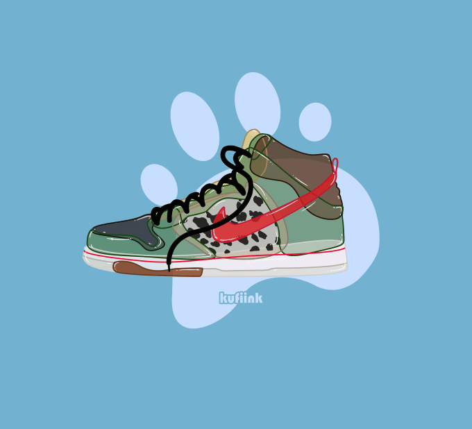 pop art sneakers