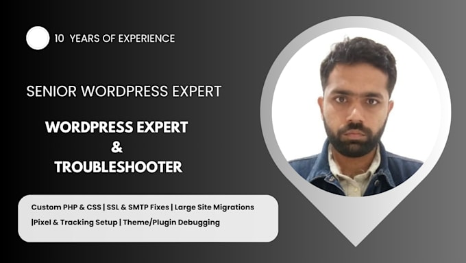 solve complex wordpress issues, custom PHP, and large site migrations