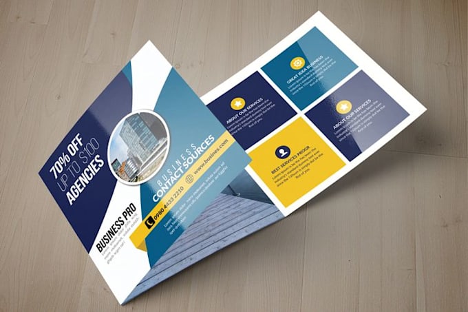 design your company brochure, flyer, and trifold brochure