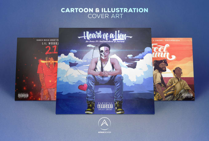 Hire a freelancer to draw dope cartoon illustration cover art for you
