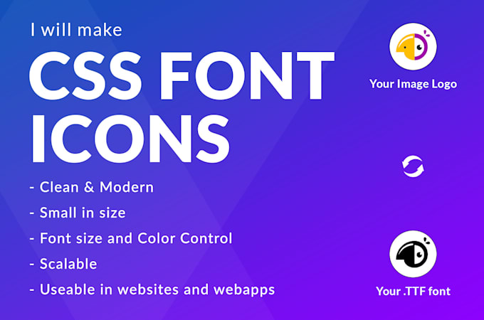 Make css font icons, app icons for android, ios and web app by ...