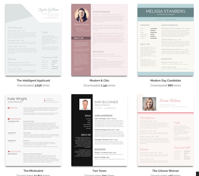 Provide 5 Modern Cv Templates By Jobdaily By Ebhomienfrancis