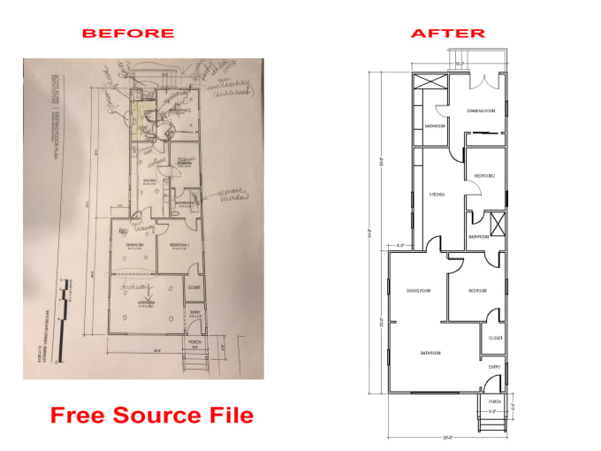 Do Your Floor Plan In Auto Cad Convert Pdf To Cad Drawings By Zahid Viz