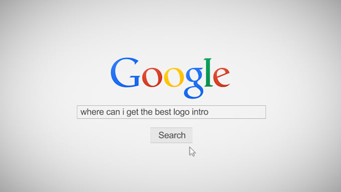 new 3d google search logo reveal SEO promo animation intro