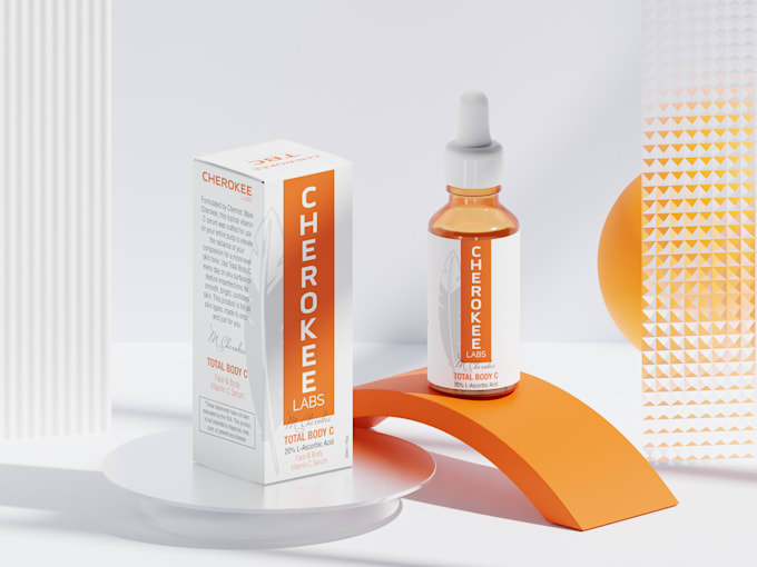 cosmetics, box, pouch, bottle packaging label and product design for amazon ebc