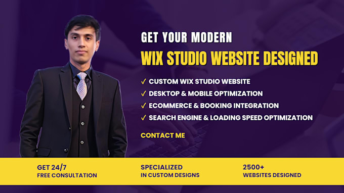 design website using wix studio