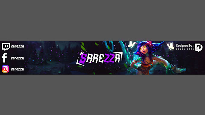 Make unique league of legends banner for any platform by Delkaa | Fiverr