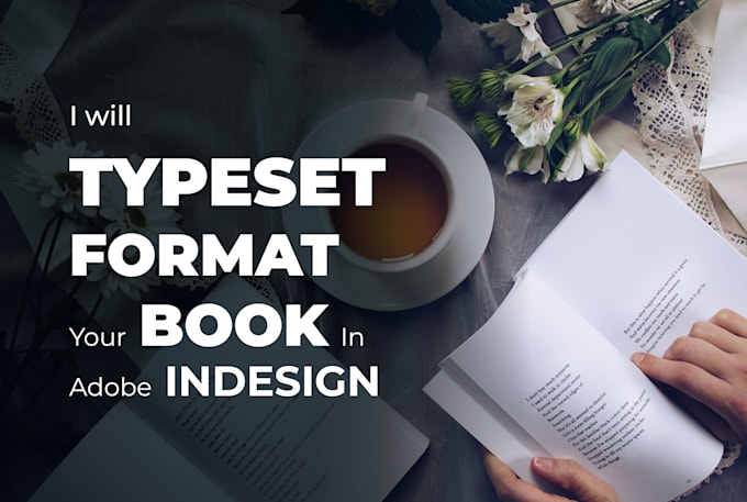 typeset, format your book in adobe indesign