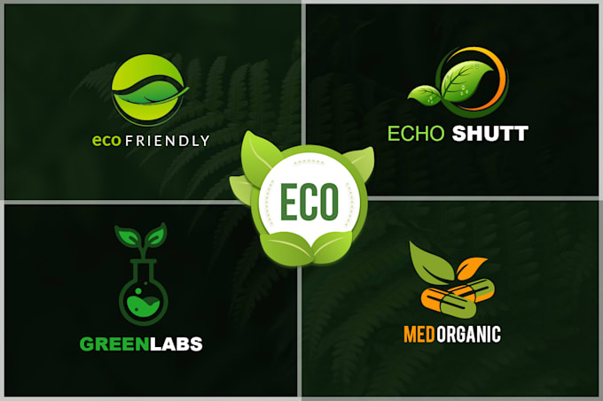 create environment green eco friendly organic natural logo