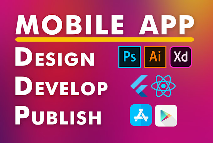 Develop cross platform app using react native or flutter by ...