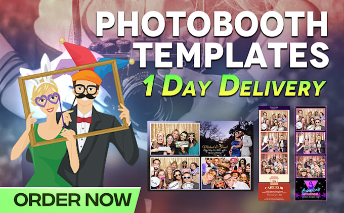 create amazing photobooth templates and photo booth overlays