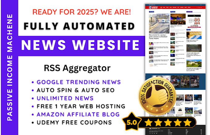 create an automated news website and wordpress autoblog