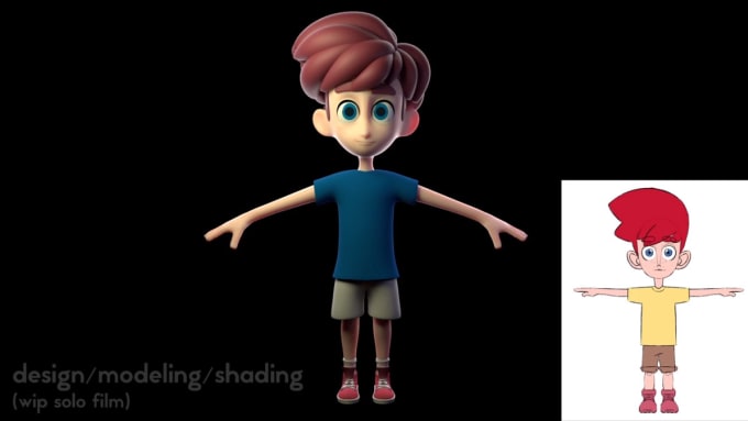 Create A 3d Character Model With Animation Topology By Ashrayshiva