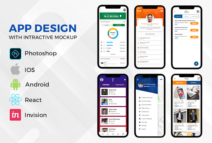 design ios design android mobile apps design by laibasalman819 fiverr
