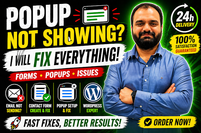 create wordpress popups contact forms and fix issues fast
