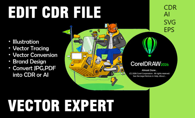 edit, convert and recreate vector files in coreldraw