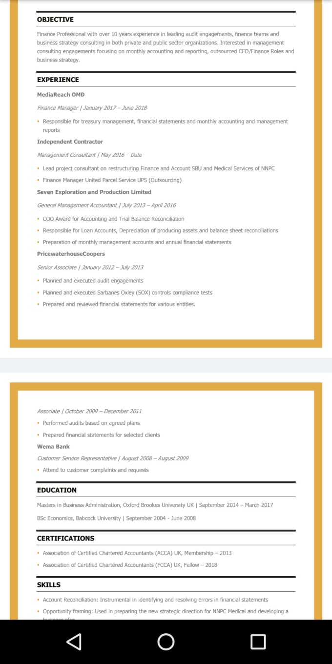 Proofread And Edit Your Resume And Cover Letter By Olugbengao