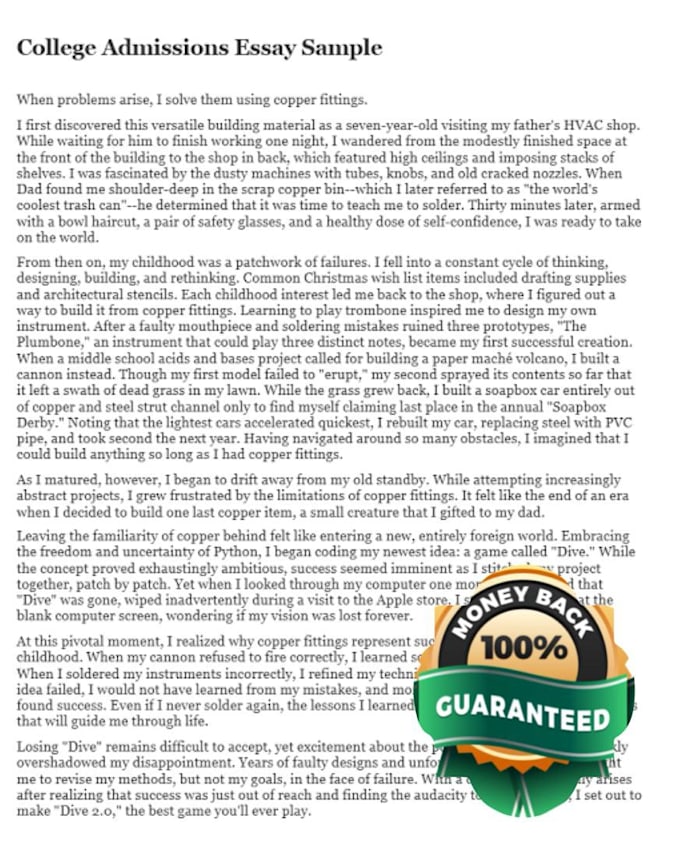 the perfect personal statement