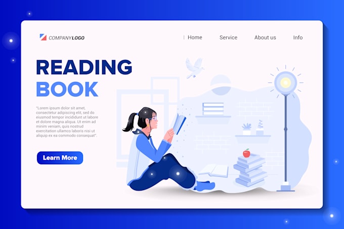 create modern flat illustrations for website and apps