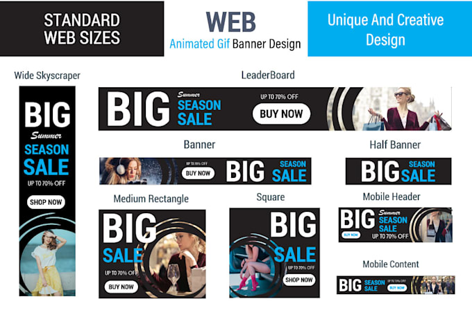 make a stunning animated,static banner that conveys luxury