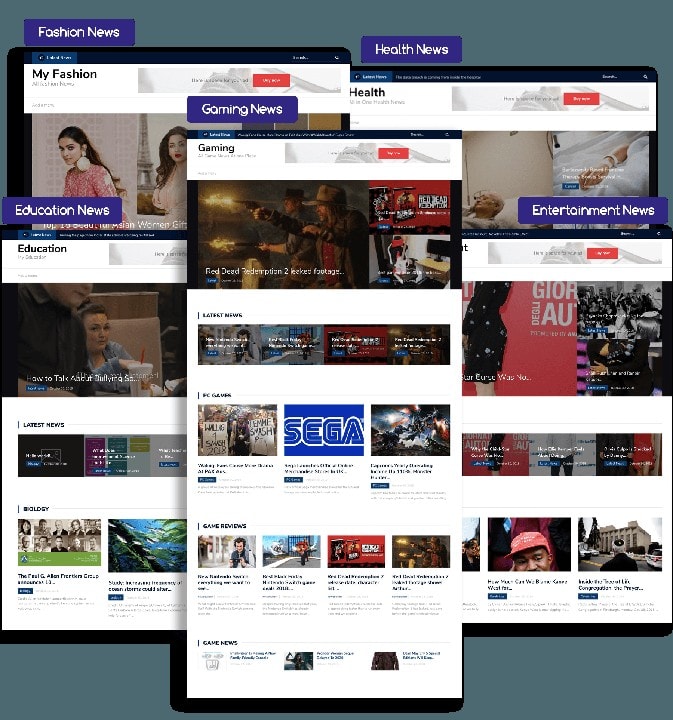 create an auto blog or news website with a premium theme