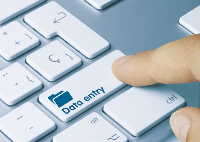 do data entry with accuracy and speed
