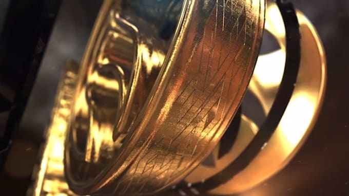 l create luxury gold video intro logo animation