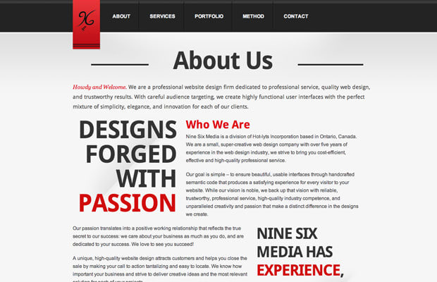 design and  develop amazing about us or any web page