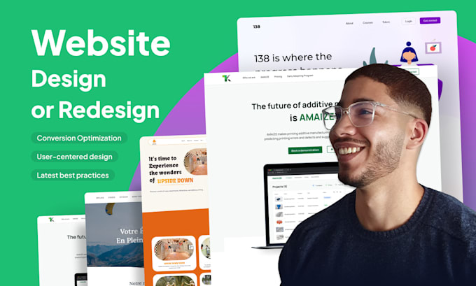design or redesign high converting pro level website UX UI