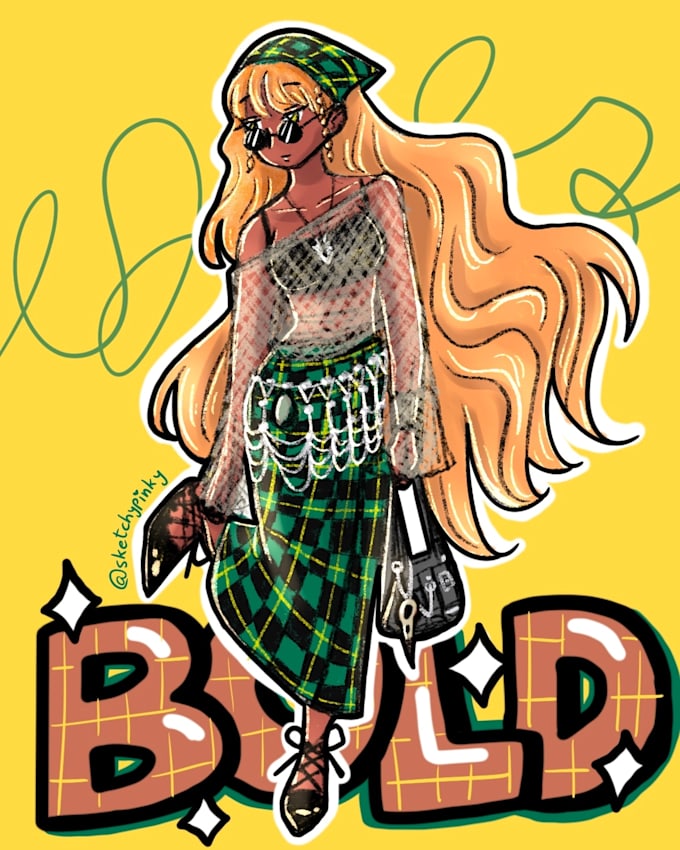 make digital illustrations of characters