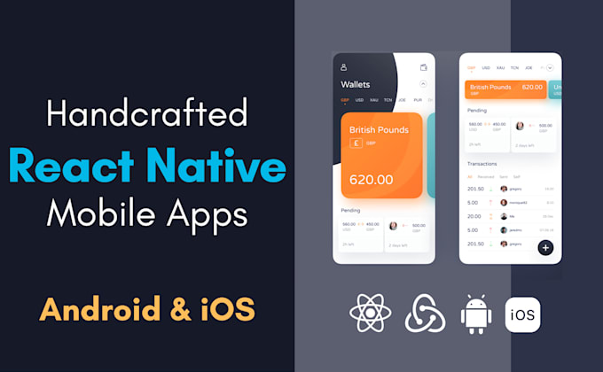 Create mobile app using react native by Imasfand | Fiverr