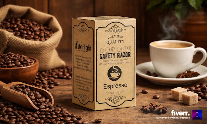 design retro vintage product packaging and label