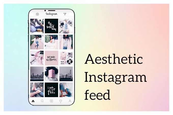 design a beautiful instagram feed using your own photos