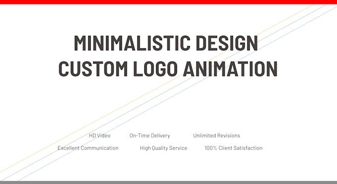 Create a simple minimal animated logo intro by Chidiscos | Fiverr