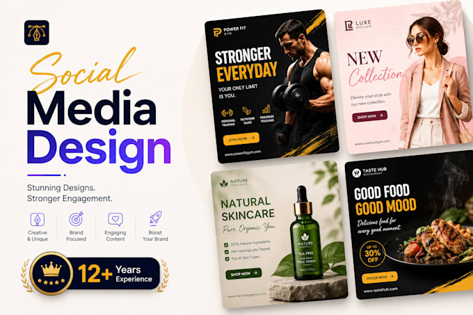 design social media posts and ads for your brand